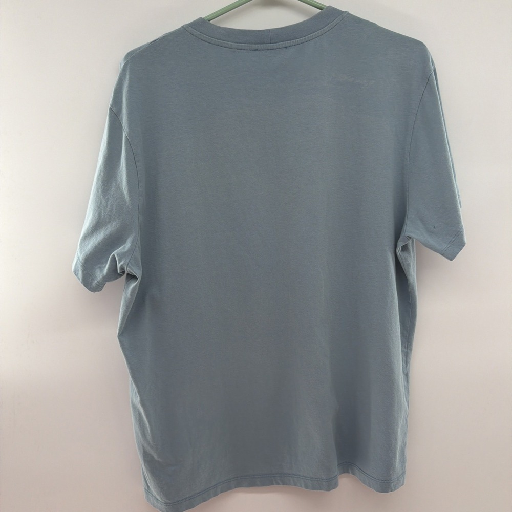 NWT New Men s Sandro Paris Flower Tee Shirt XXL $145 Original Blue Org Cotton - Picture 6 of 7